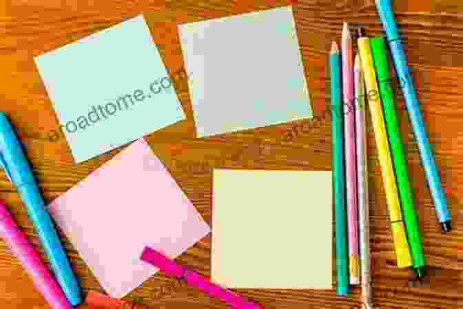 A Child Sitting At A Desk With A Variety Of Colorful Sticky Notes And Highlighters, Indicating Different Learning Strategies. Help Your Child With School: Step By Step Parent Action Guide (Parent Action Guides Step By Step Guidance To Help Your Child 1)