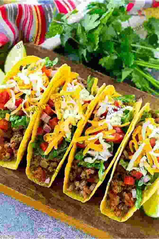 A Delicious Looking Taco With All The Fixings, Including Ground Beef, Cheese, Lettuce, Tomatoes, And Onions Tactical Taco (One Trick 1)