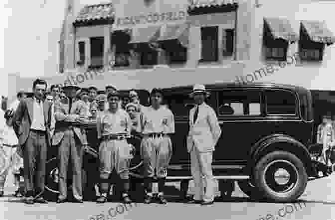 A Group Of Birmingham Barons Players Pose For A Photograph In Front Of Rickwood Field Baseball In Birmingham (Images Of Baseball)