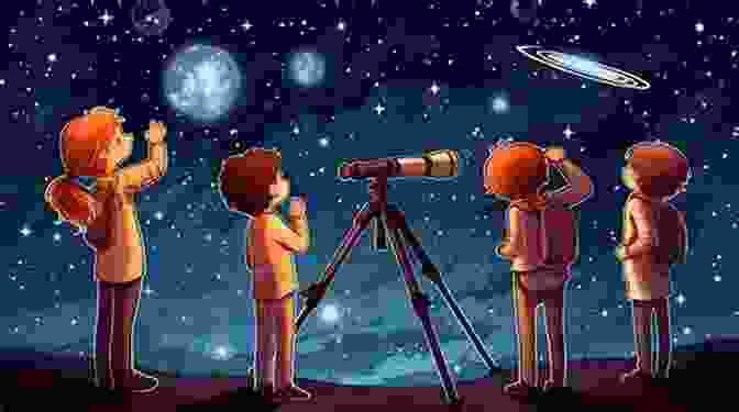 A Group Of Excited Children Gathered Around A Telescope, Their Faces Illuminated By The Wonder Of Stargazing. Follow The Drinking Gourd (Night Sky Stories)
