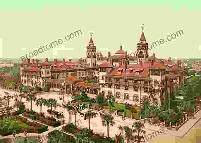 A Historic Photograph Of Henry Flagler Standing In Front Of The Hotel Ponce De Leon In St. Augustine, Florida. Mr Flagler S St Augustine