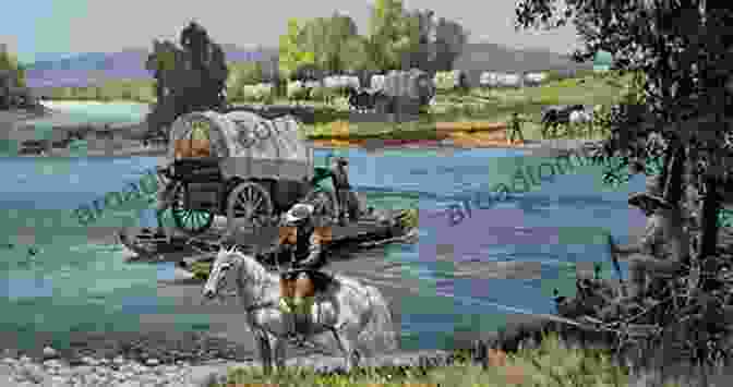 A Pioneer Family Crossing A River In A Wagon Kansas Courtship (After The Storm: The Founding Years 3)