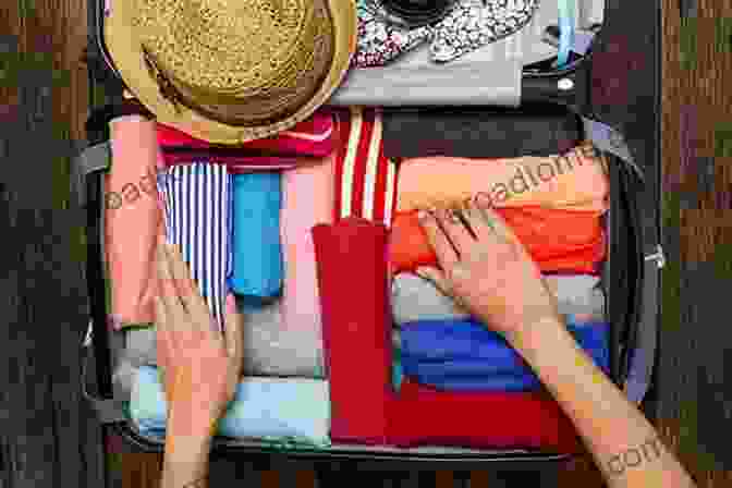 A Traveler Smiling While Packing A Suitcase With Ease And Organization The Pursuit Of Perfect Packing