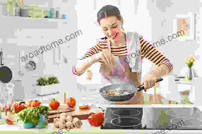 A Woman Cooking A Healthy Meal, Utilizing The Practical Tools For Menopause The Secret Pleasures Of Menopause