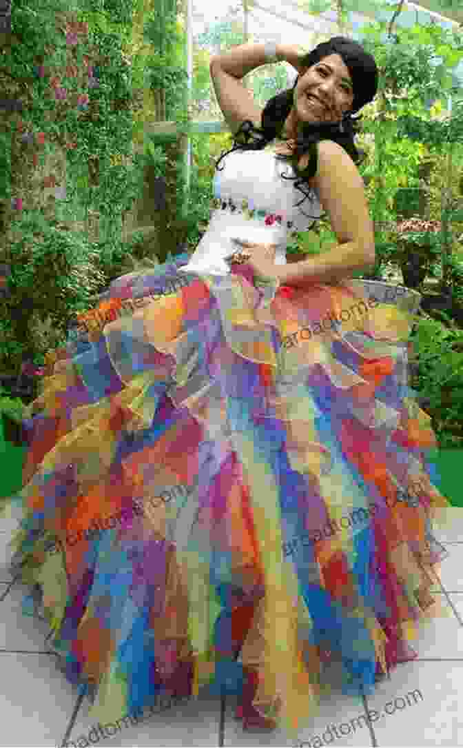 A Woman In A Flowing Rainbow Dress Symbolizes The Timeless Power Of Fashion And Dreams. Gypsy Wedding Dreams: Ten Dresses Ten Dreams All The Secrets Revealed