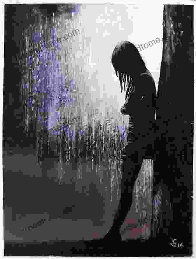 A Woman Standing Alone In The Rain, Her Expression Lost In Thought The Untouched Crime Zijin Chen