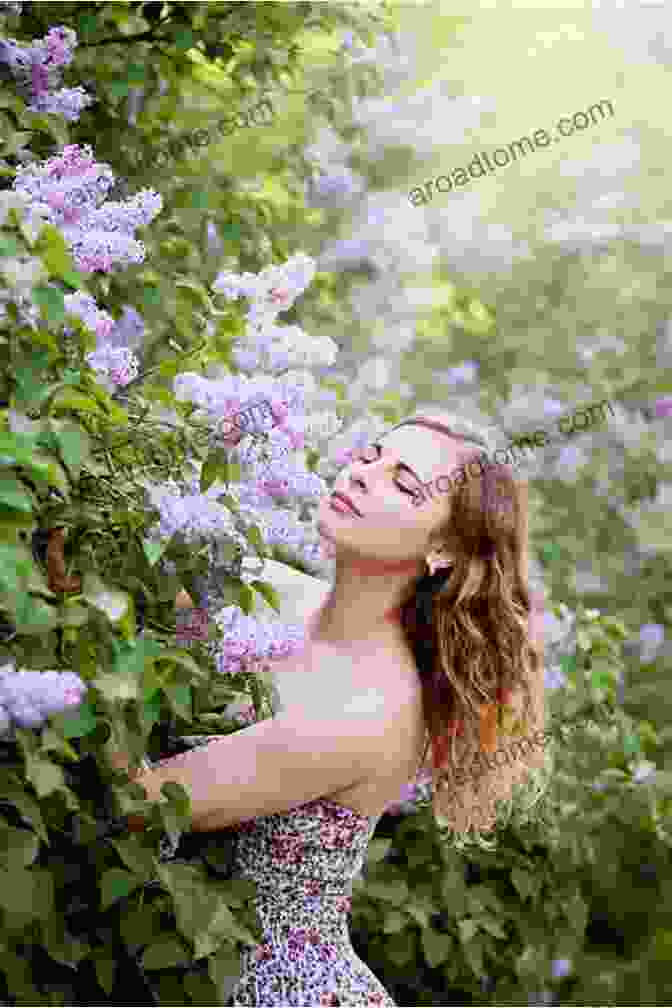 A Young Woman Smelling A Lilac Flower Spring In Lilac Glen: (A Small Town Romance As Sweet As A Georgia Peach)