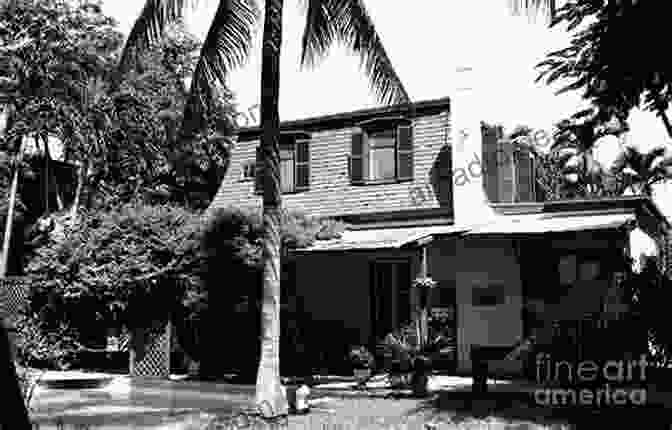 Black And White Photo Of The Ernest Hemingway House In Key West KEY WEST In Black And White