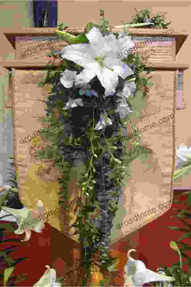 Elegant Altar Adorned With A Lush Arrangement Of White Lilies And Cascading Foliage Knack Wedding Flowers: A Complete Illustrated Guide To Ideas For Bouquets Ceremony Decor And Reception Centerpieces (Knack: Make It Easy)