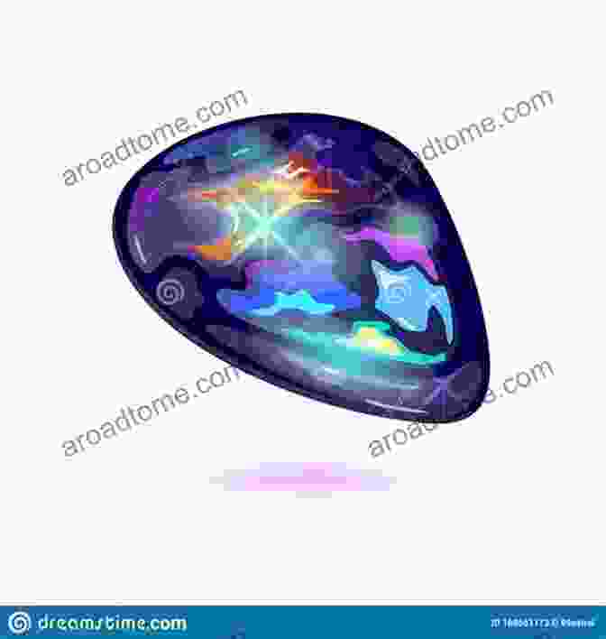 Illustration Of A Fire Opal With Iridescent Flames My Fire Opal And Other Tales