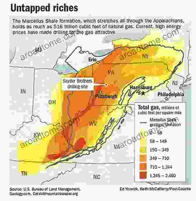 Map Of The Marcellus Shale Formation Under The Surface: Fracking Fortunes And The Fate Of The Marcellus Shale