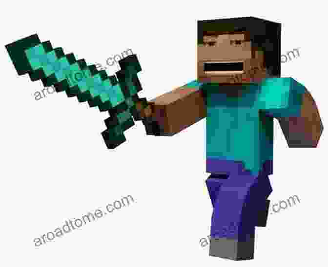 Minecraft Steve Standing Triumphantly With A Diamond Sword And Pickaxe Minecraft: Amazing Adventures Of Minecraft Steve 1 (Unofficial Minecraft Book) Minecraft Diary Prequel By Wimpy Fan)