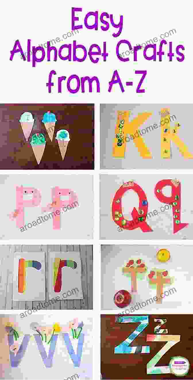 Preschooler Making Alphabet Crafts Learn The Alphabet (Early Learning 1)