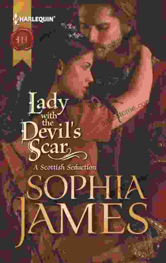 The Lady With The Devil Scar Book Cover, Featuring A Woman With A Scar On Her Cheek And A Man Holding Her Close. Lady With The Devil S Scar